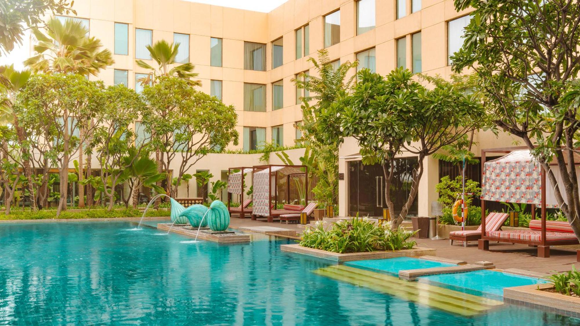 하얏트 푸네 호텔 외부 사진 The pool at the hotel